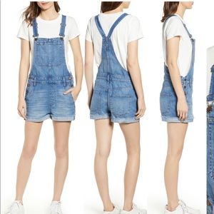New Madewell adirondack short overalls